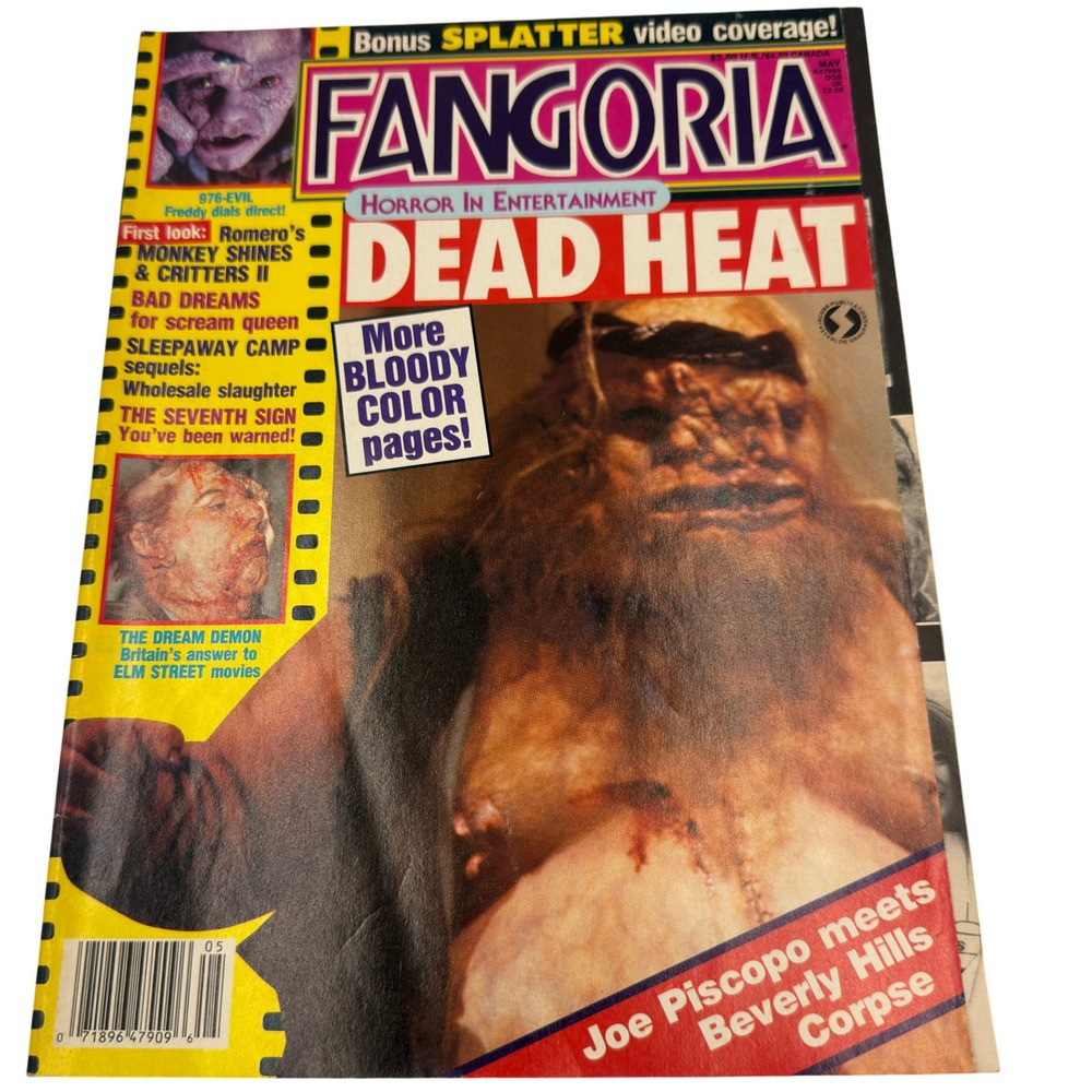 Fangoria Magazine Issue 73 May 1988 Dead Heat Brain Damage Sleepaway Camp Horror